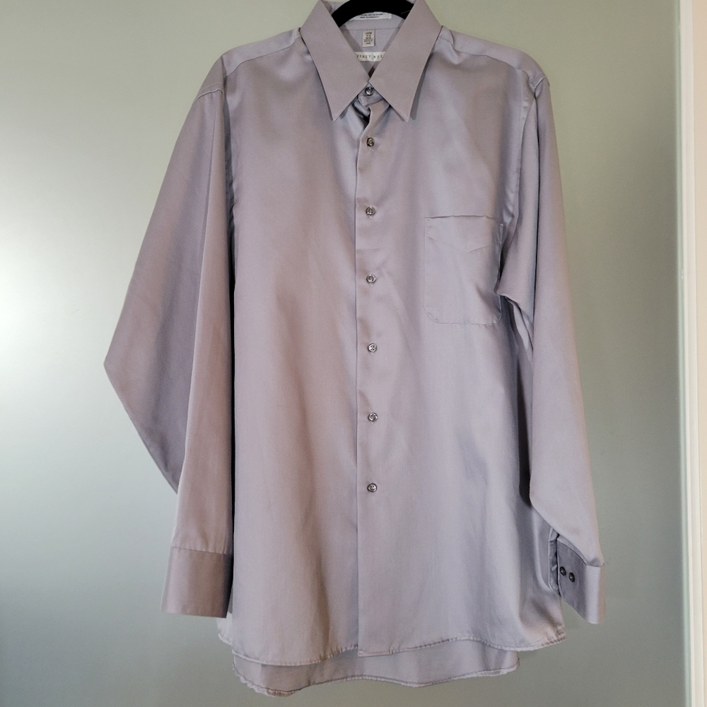 Gray dress shirt Large 16.5 x 34/35